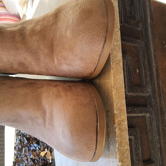 Style & Co faux suede light brown heeled boots size 10 1/2 - Picture 9 of 14